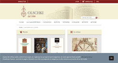 Desktop Screenshot of olschki.it